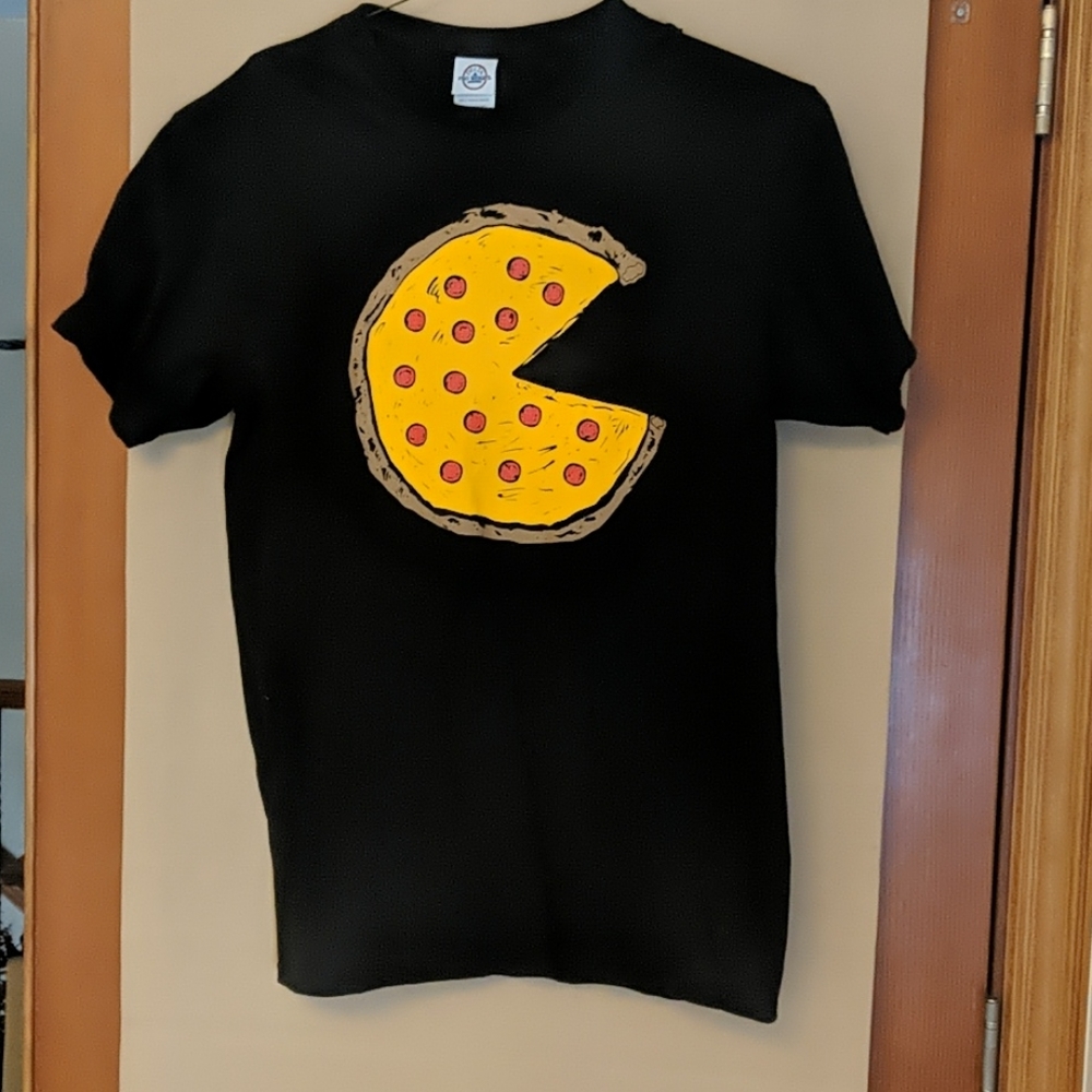 Pizza Pacman  Shirt Delta Pro Weight Tag Size M